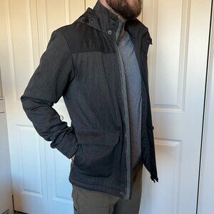 Icebreaker MerinoLOFT Ranger Zip Hooded Jacket Black Charcoal Men’s Small